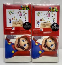 Super Mario Brothers Peel  Stick Wall Decals 2 Packs RoomMates Brand New