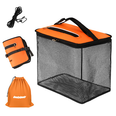 Floating Fish Basket Collapsible Square Large Floating Fish Basket Caught Fish
