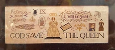 God Save The Queen - Victoria and Albert - Cross Stitch Chart
