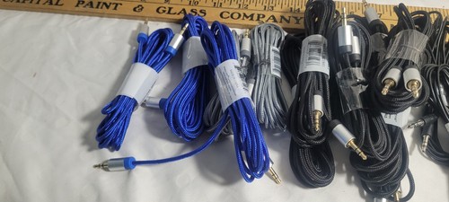 25+ AUXILIARY 3.5mm Cable Male to Male Car Audio Cord For Headphones/Car/Speaker - Picture 2 of 13