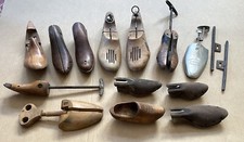 Fantastic Mixed Lot of Vintage Wood Adult SHOE LASTS Forms Cobbler Mold Hardware