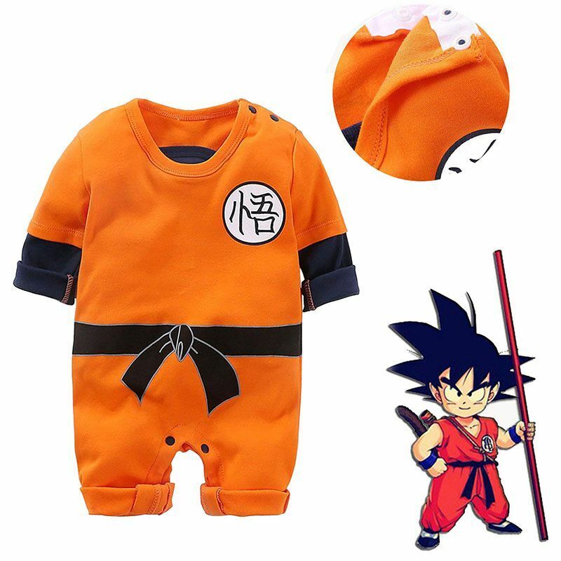 Baby Girls Dragon Ball Goku Costume Baby Boys Romper Jumpsuit Bodysuit  Outfits