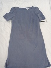 Womens Nine West Dress Blue Velvet Size 12 MSRP $92