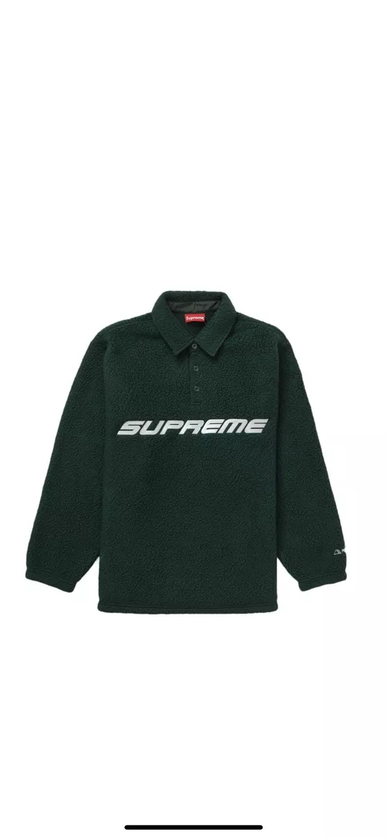 Supreme Polartec L/S Polo Green