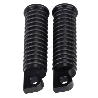 Kit Supports Passager Arrière Pour Harley Dyna 2006-2017 - Noir Aluminium - Neuf