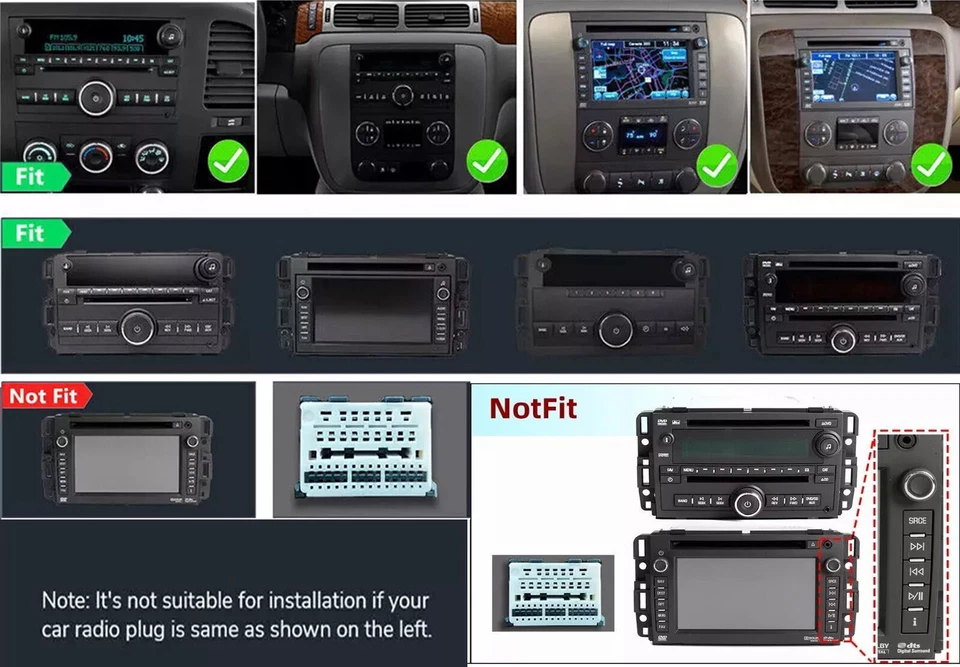 Radio estéreo para automóvil 4+64G Android 14 GPS navegación Wifi para Chevrolet Avalanche 2007-2011 Foto 2 de 4