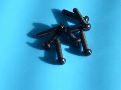 BA BOLTS LTD 3BA x 3/4" Steel Slotted Roundhead Machine Screw - Chemically Blackened - 3BA