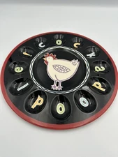 12" Cockadoodle Deviled Egg Plate by Becky Denny, Southern Living At Home