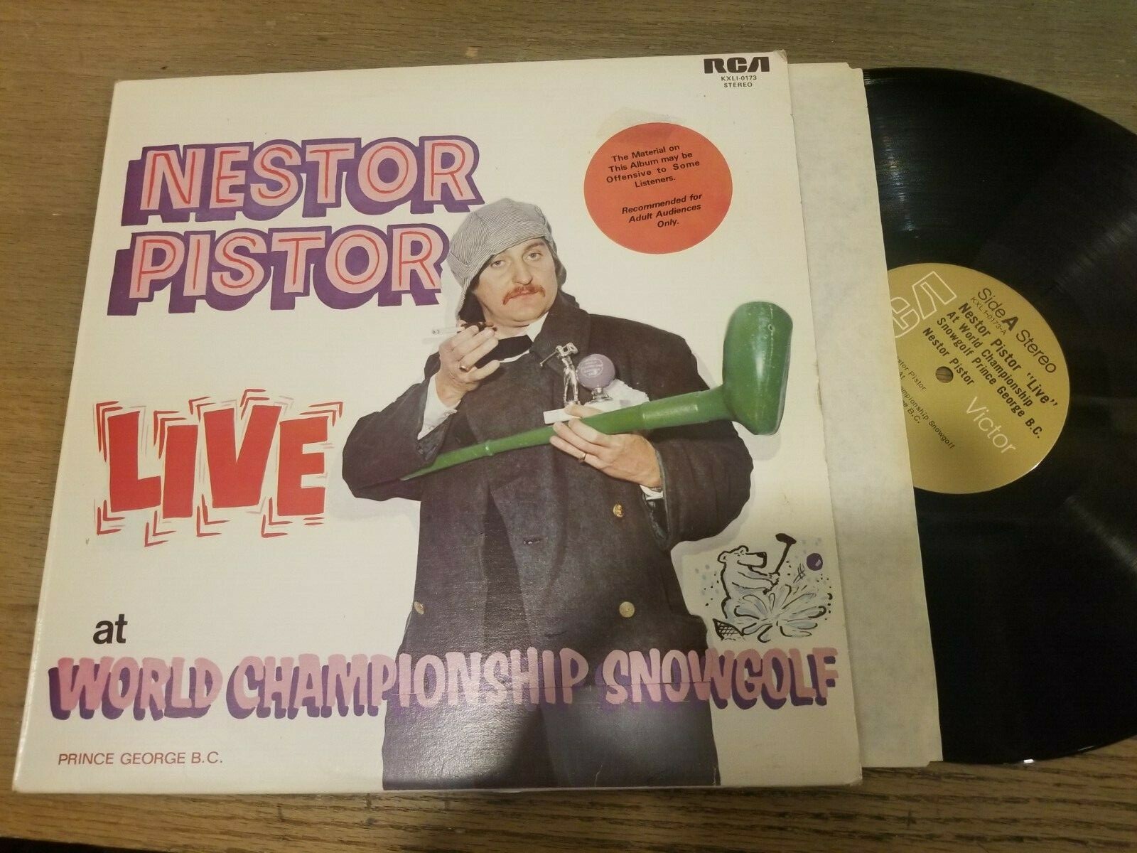 Nestor Pistor Live At The World Championship Snowgolf LP Record VG