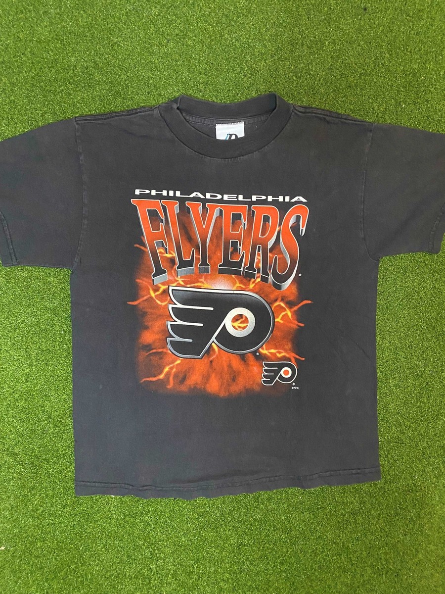 90s Philadelphia Flyers Vintage NHL Tee Shirt (Youth Medium)