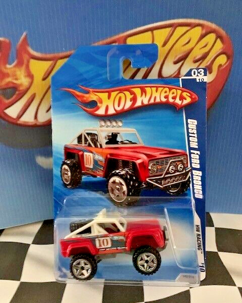 Hot Wheels 2010 HW Racing 3/10 149 Custom Ford Bronco RED OR5SP