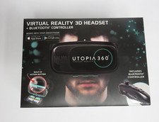 Utopia 360 Virtual Reality 3D Headset  Bluetooth Controller