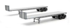 Walthers HO Scale  40' Flatbed Trailer  Kit  Undecorated  2-Pack  949-2700