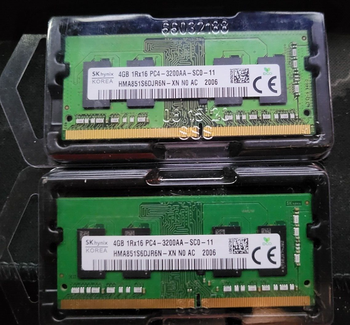 2x4gb SK Hynix 8gb 1rx16 PC4-3200aa | eBay