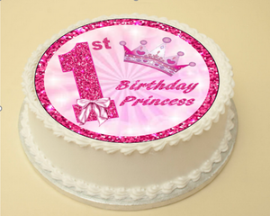 Kitchen Dining Bar Home Garden 1st Birthday Cake Cupcake Topper Decoration Wafer Paper Icing Noruukis Lt