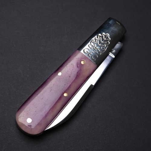 Great Eastern Cutlery GEC 86 Barlow SFO - Smooth Purple Camel Bone - Picture 4 of 11
