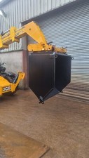 Telehandler Direct Mounted Skips, JCB Manitou Telescopic Skips Front Loader 5ft
