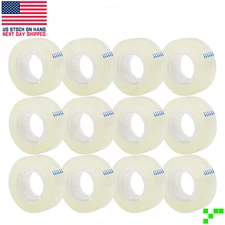 Bulk Crystal Clear Transparent Tape Dispenser Refills 3/4" x 1000" Wholesale