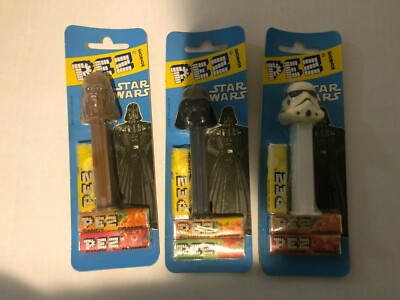 Vintage 5er Set (Gesamtes Set) Bonbons STAR WARS NIP PEZ SPENDER 1999 PEZ CANDY