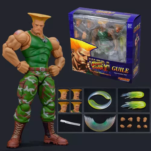 Original Storm Toys Guile-Figura Ultra Street Fighter II, modelo