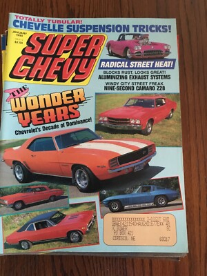 VINTAGE - SUPER CHEVY Magazines Lot of (8) 1990
