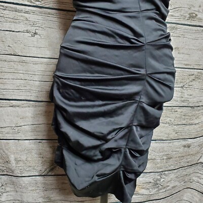 BCBGMAXAZRIA Black Ruched Halter Dress Size 02 | eBay