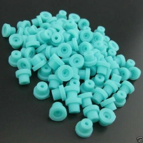 New 200PCS Silicon Half Grommets (Top Hats) F Tattoo Needle Machine Supply image 2