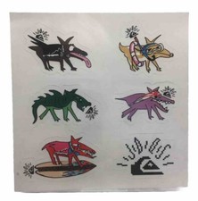 Quicksilver Stickers RARE Out Of Print Surfing Long-boarding Skateboarding 5.5  