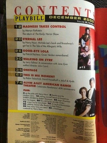 Broadway, Off Broadway & Try-Out Playbill - Picture 92 of 728