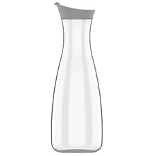 Simply Essential 1.6 Liter Carafe with Lid for Beverages, Clear, Acryllic