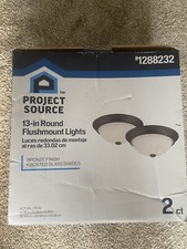 13-in Round Flush mount lights (2pack)
