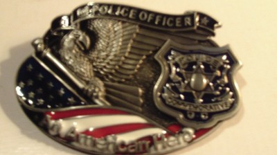 The Police Officer An American Hero Metal Belt Buckle