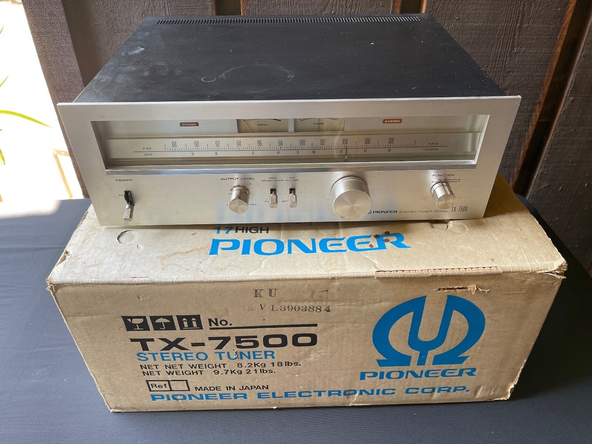 Pioneer TX7500 Stereo Tuner W/ Original Box & Manual | eBay