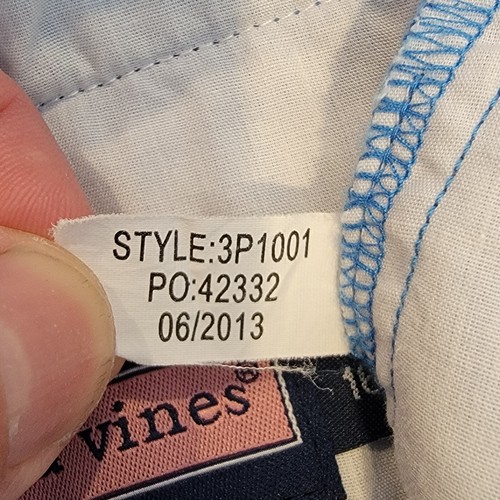 Vineyard Vines Boys Pants Blue Chino Size 16 Dress Slacks 28x30 Flat Front - Picture 8 of 10