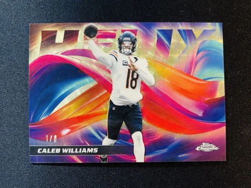 2025 Topps Chrome Helix Caleb Williams #HX-5 Superfractor 1/1 SSP 1:188644 SJ11