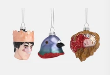 A24’s Hereditary by Ari Aster Film Movie Collectible Xmas Glass Ornaments 3pc