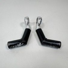 Vintage Onza CWA Bar Ends Black Alloy 90s MTB L-Bend Pair Handlebar Extensions