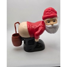 Bubble Blowing Santa Christmas Toy Lights Music Bubbles Holiday Decor