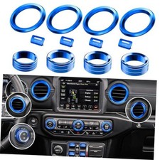 Button Knob Cover for Jeep Wrangler JL JLU  Blue 2018-2023 