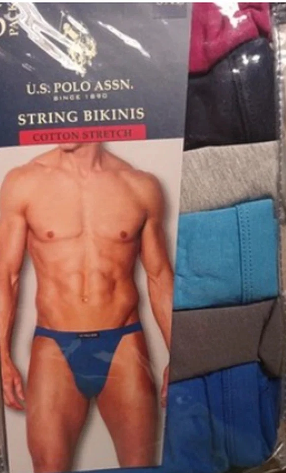 男式比基尼内裤 - 3 或 6 无标签柔软透气棉质内衣尺寸 S-3XL — 第 3/3 张图片