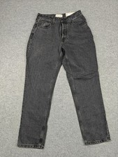 Everlane The Curvy 90s Cheeky Straight Jeans Womens 30 High Rise Black Denim New