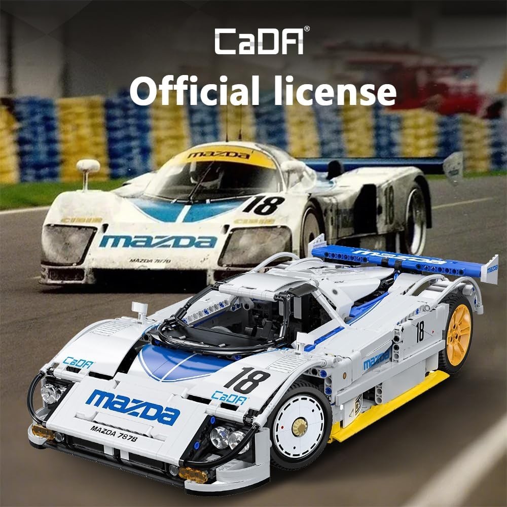 CaDA C63007W Mazda 787B Building Blocks 1:10 Racing Car 1797PCS