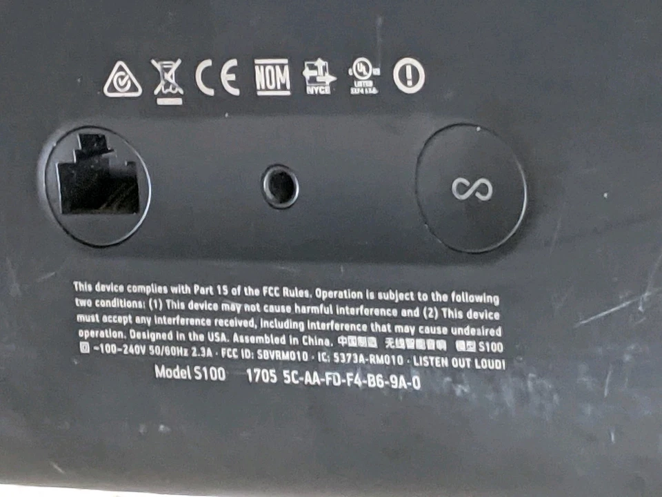 Sonos PLAY:5 (Gen2) Smart Speaker (black) Model S100 Tested W/ S2 App READ* - image 3 of 4