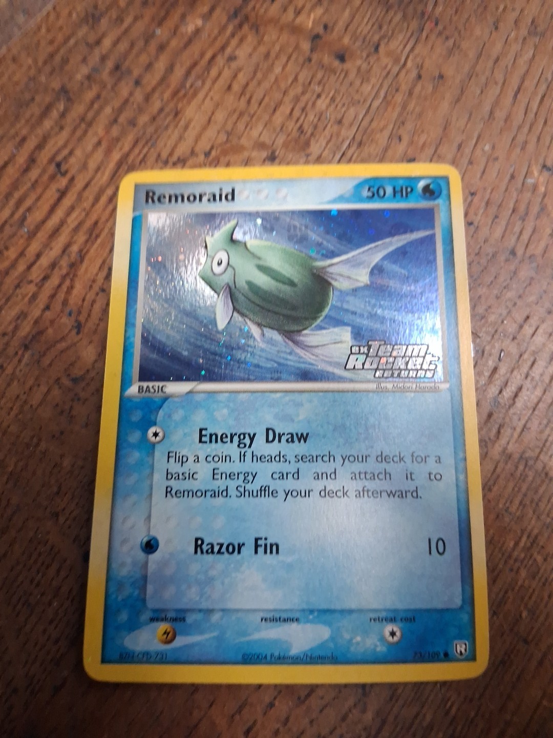 Pokemon REMORAID 73/109 STAMPED TEAM ROCKET RETURNS NM Fast Ship
