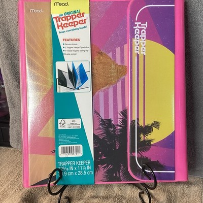 Trapper Keeper retro neon sunset design