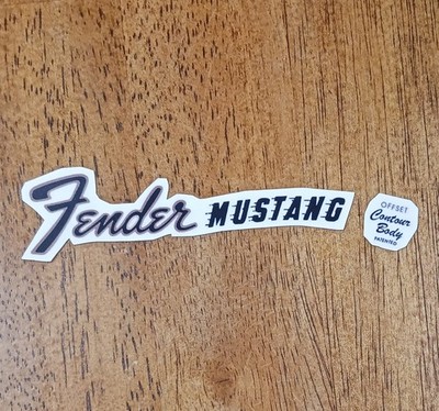 Fender Mustang 1960's style Waterslide Decal. Pre-Cut Ready to Use