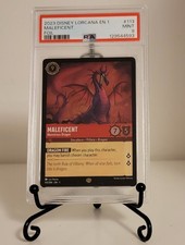 2023 MALEFICENT - Monstrous Dragon Disney Lorcana TFC EN 1 FOIL PSA 9 MINT  113
