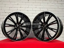 4X Roues 18" style ABT Noir 8J 5X112 Adaptées pour Audi A3 A4 A5 A6 A7 Q5 etron