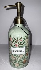 MORRIS  Co. CERAMIC GREEN FRUITS PRINT SOAP PUMP BATHROOM VANITY NWT