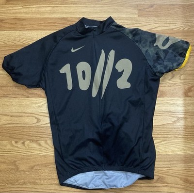 Nike 10 2 Cycling Jersey, Black, Mens Large, Ten 2 Lance Armstrong ~Rare 10/2
